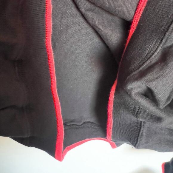 Vintage NWT Adidas Sweatshirt Mens Large Black Neon Embroidered 90's Deadstock - Picture 7 of 8